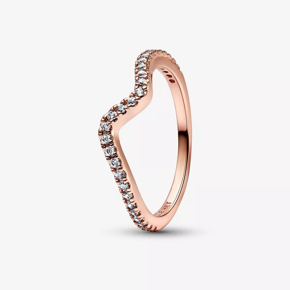 anillo ondulado brillante pandora 182539c01