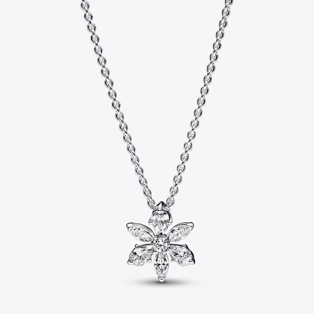 collar colgante de pandora sparkling herbarium cluster 392387c01