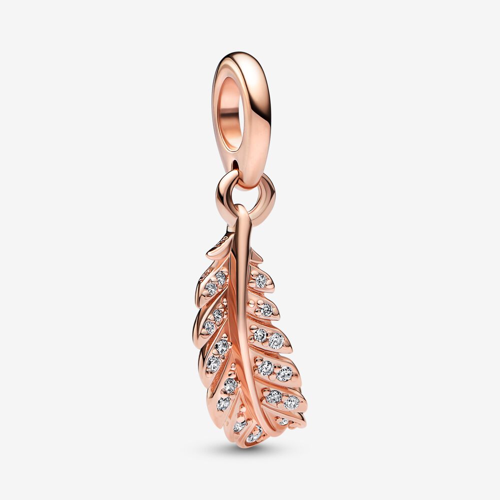 pandora colgante flotante de pluma curvada 782578c01