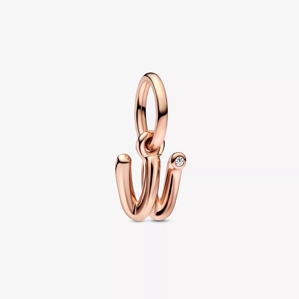 pandora encanto colgante de letra w en guión 782481c01