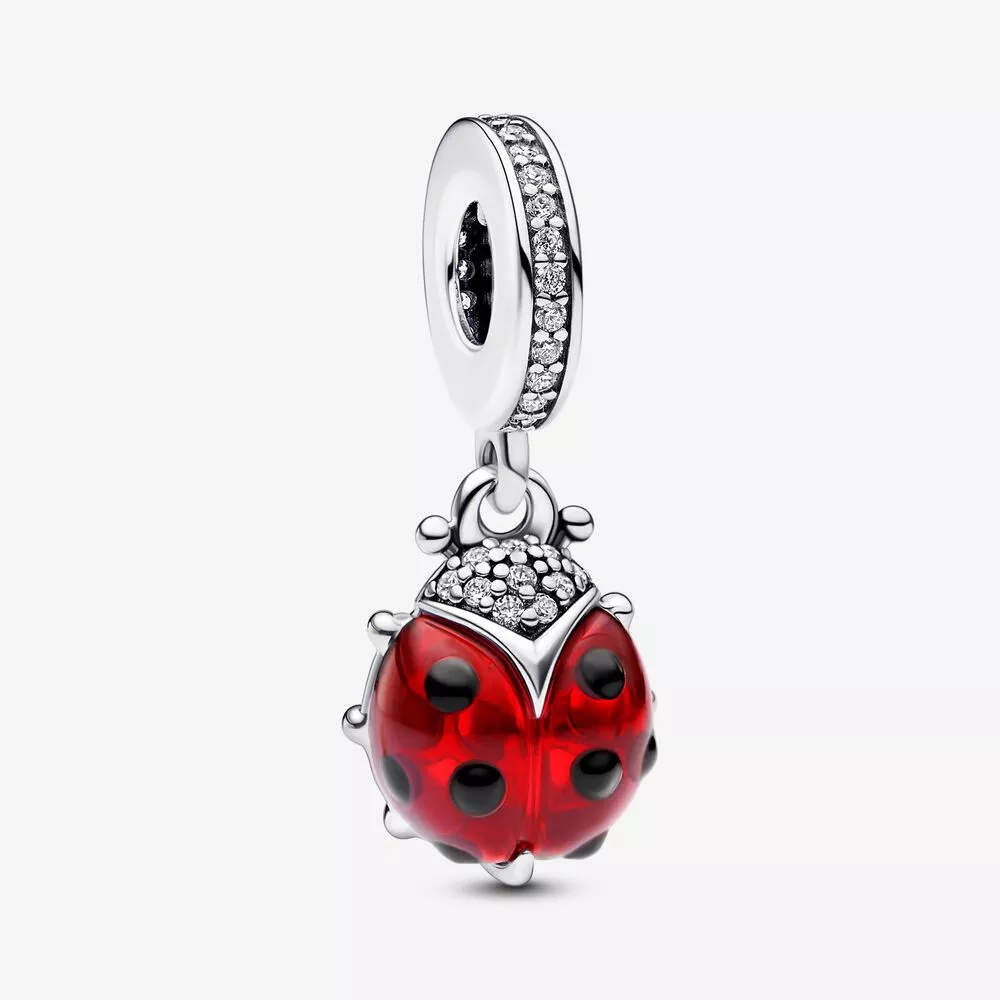 pandora encanto colgante mariquita roja 792571c01