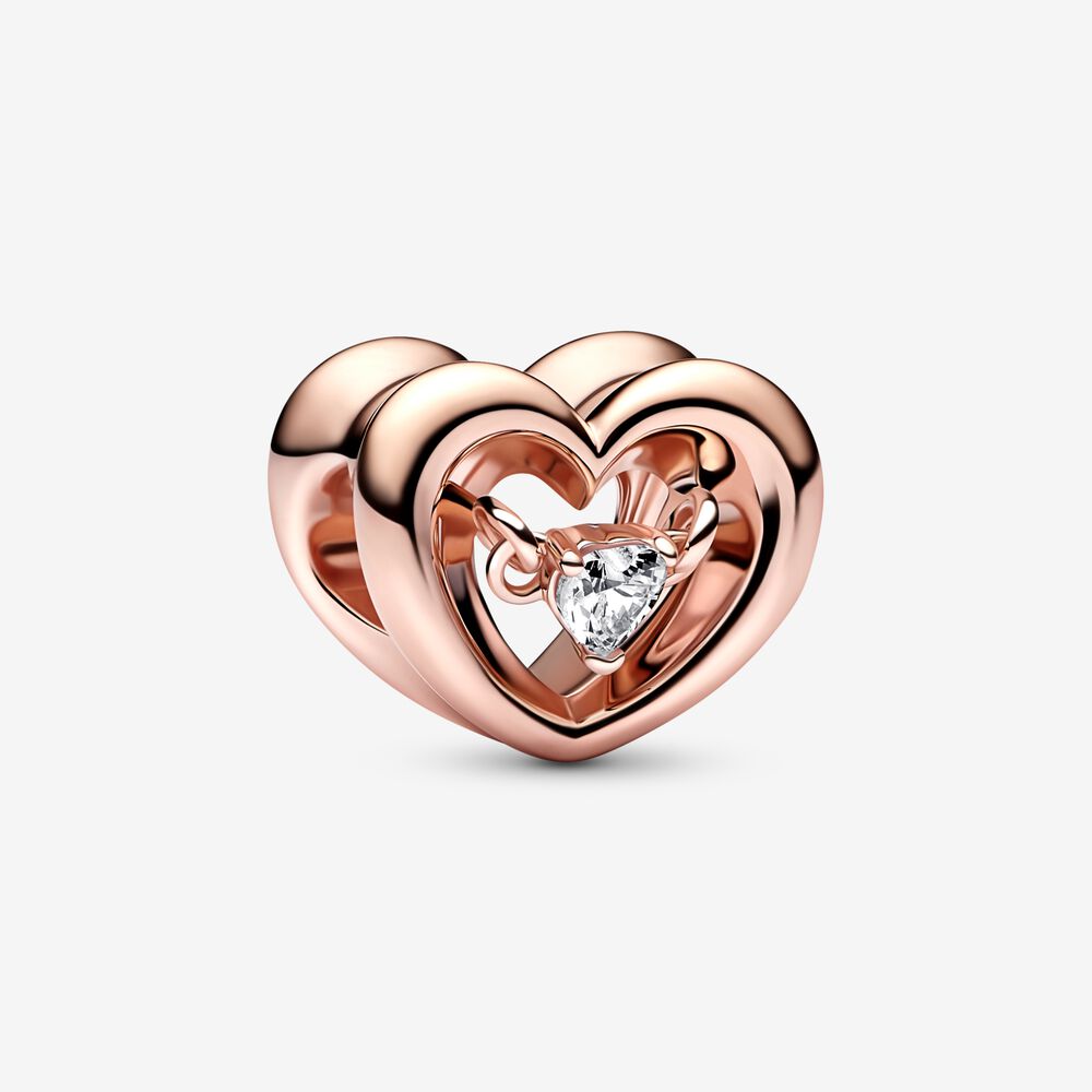 pandora encanto corazón radiante y piedra flotante 782493c01