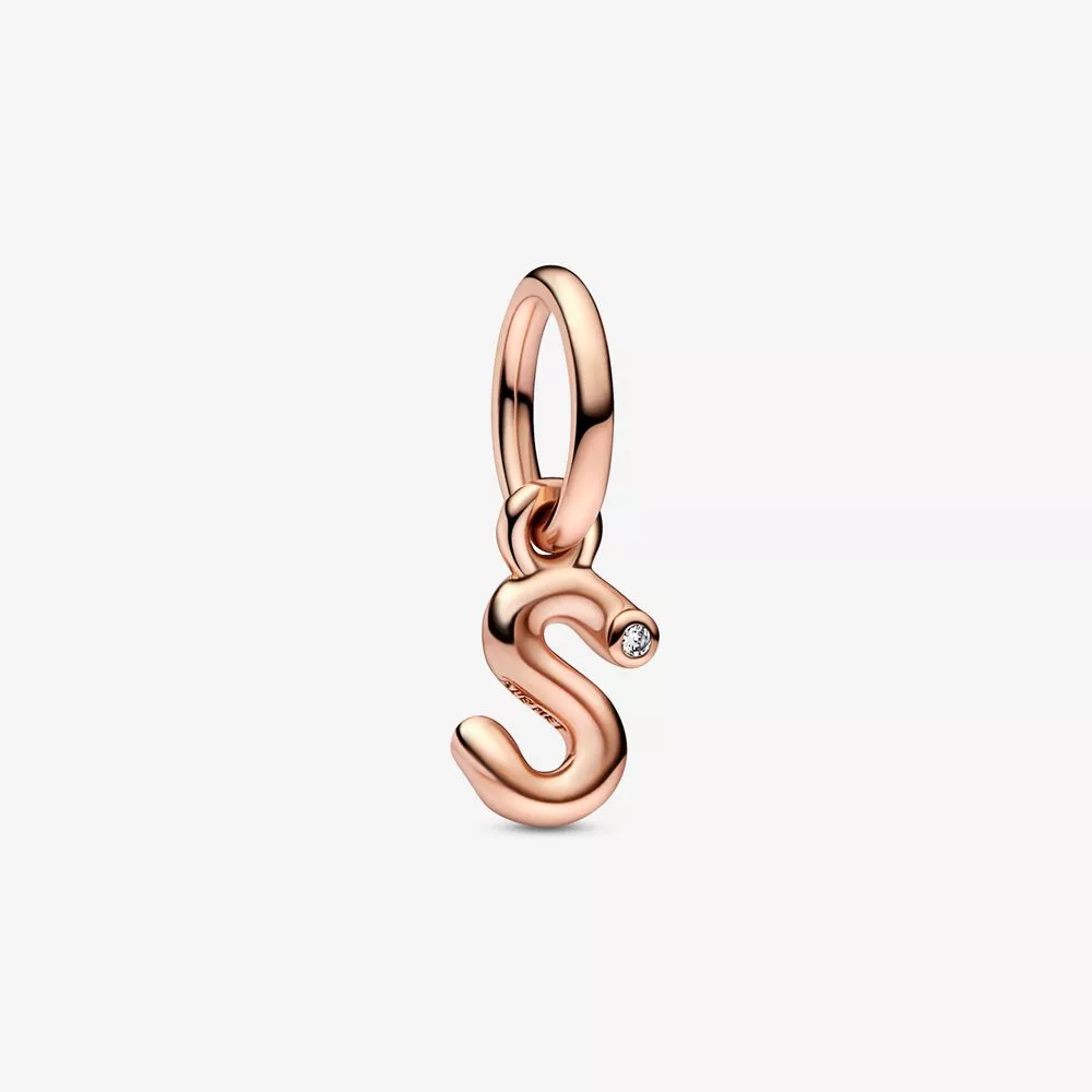 pandora letra s colgante de alfabeto script 782478c01