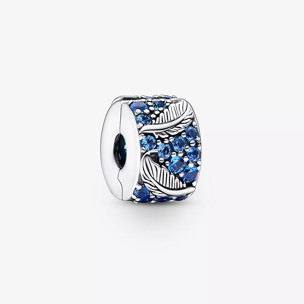 pandora pluma curvada y abalorio con pavé 792552c01