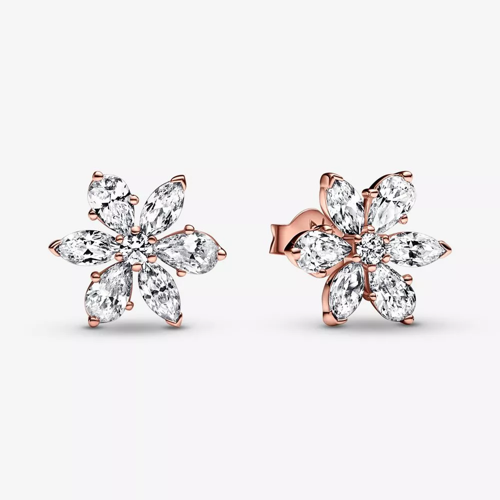 pendientes de botón de pandora sparkling herbarium cluster 282407c01