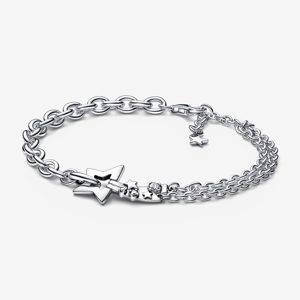 pulsera de doble cadena pandora shooting star 592409c01