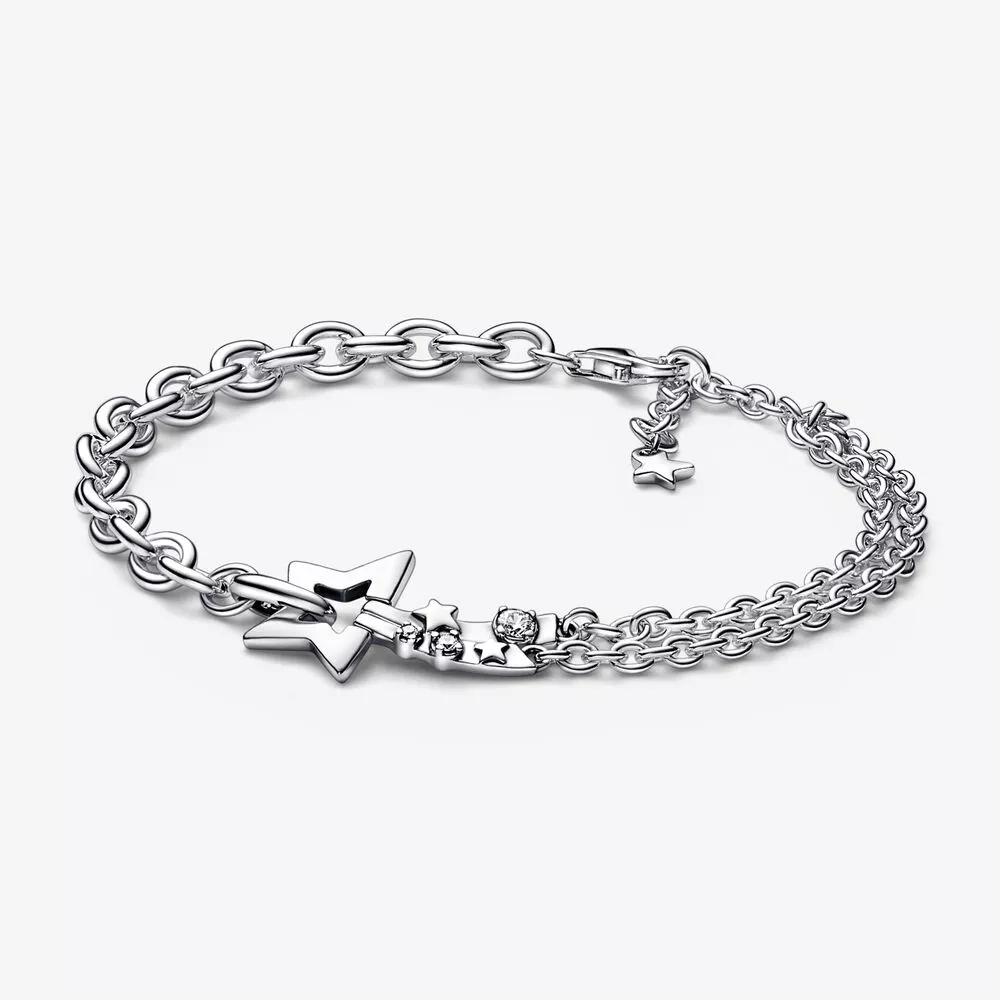 pulsera de doble cadena pandora shooting star 592409c01