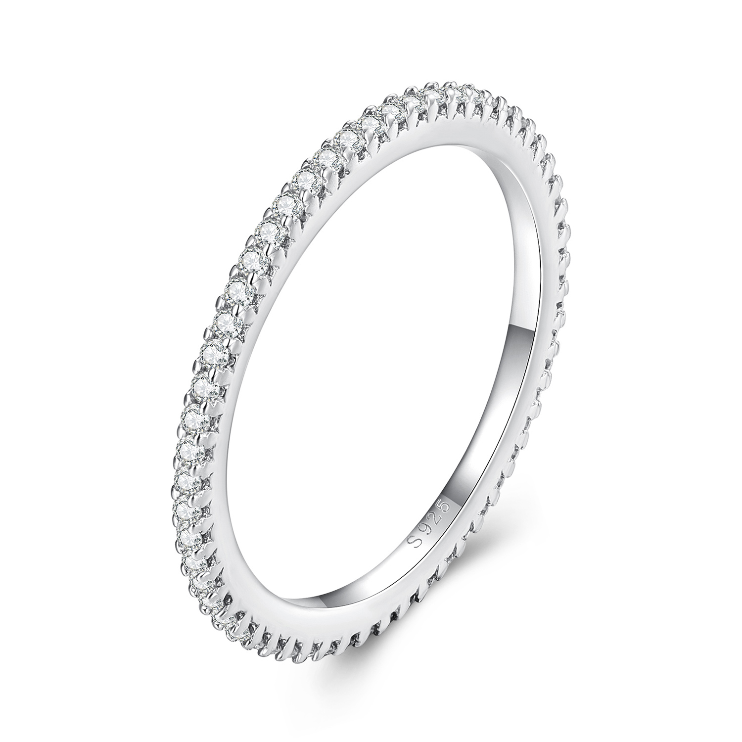 anillo estilo pandora con moissanita msr027