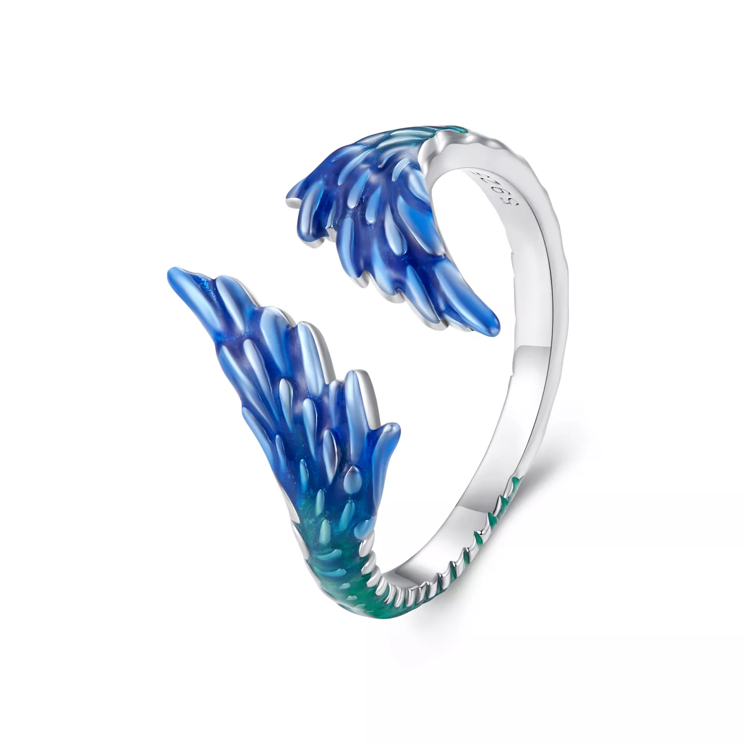 anillo pandora estilo ala abierta bsr442