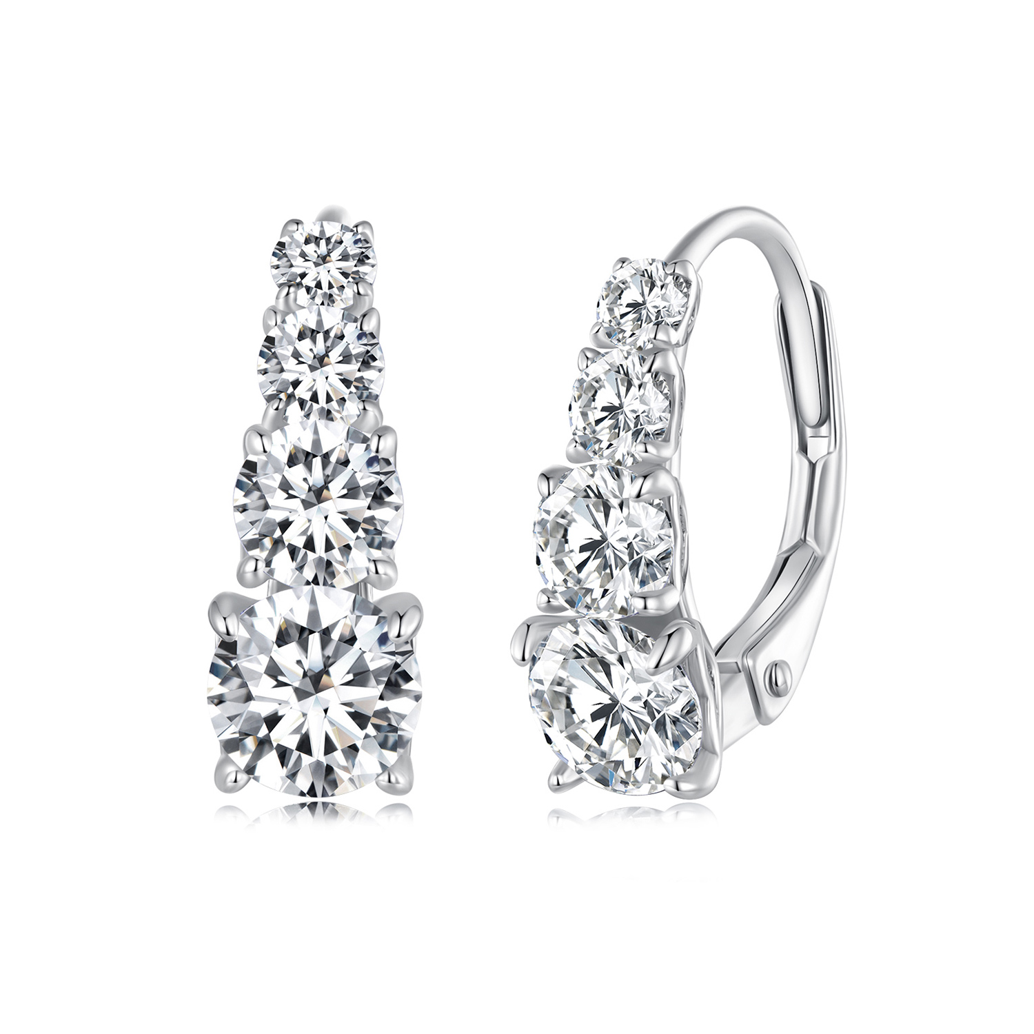 aros de estilo pandora con moissanita mse023