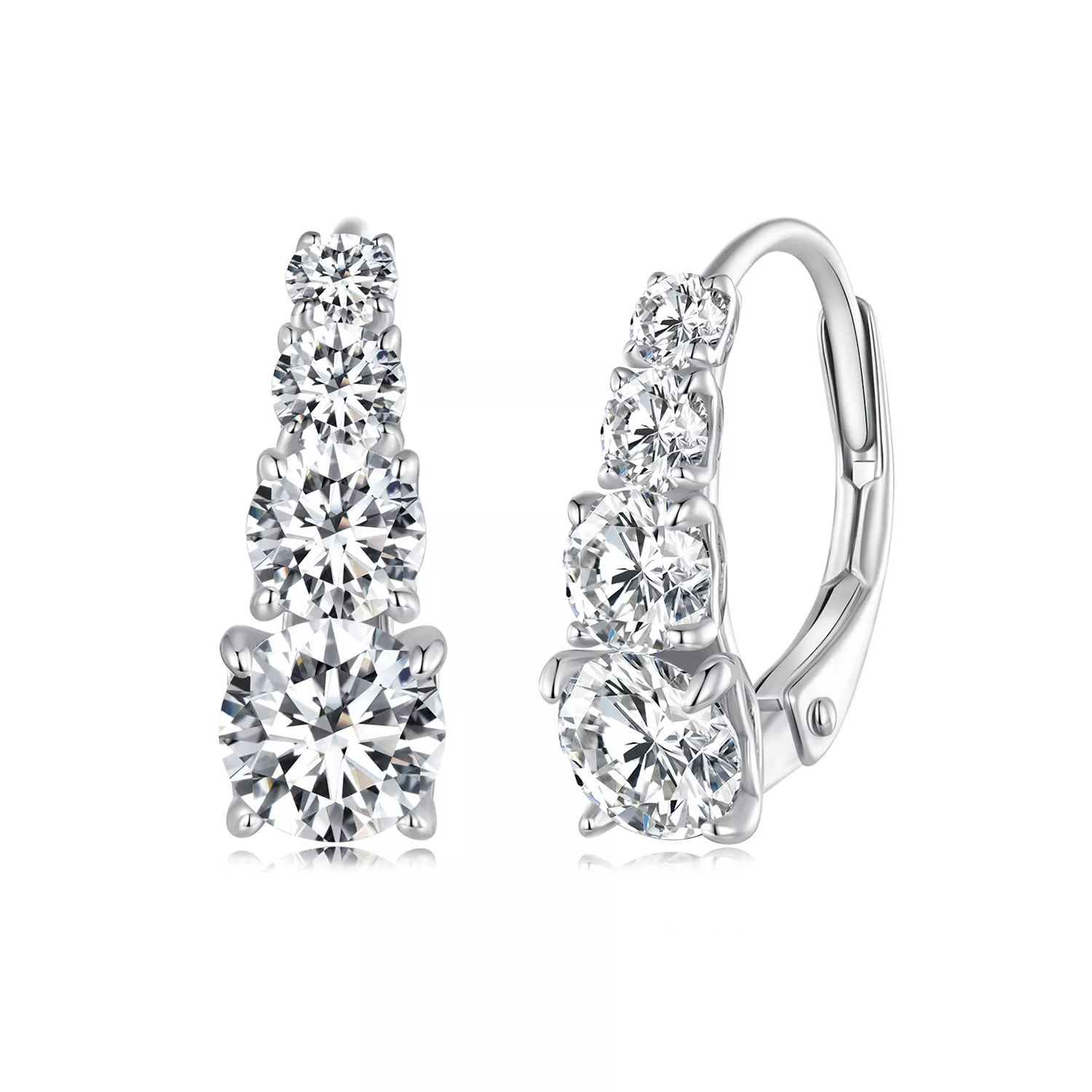 aros de estilo pandora con moissanita mse023