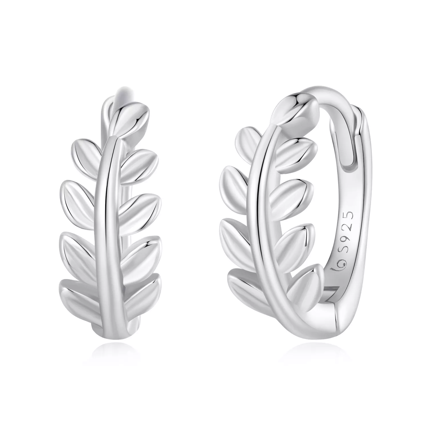aros de hojas al estilo pandora bse500 a