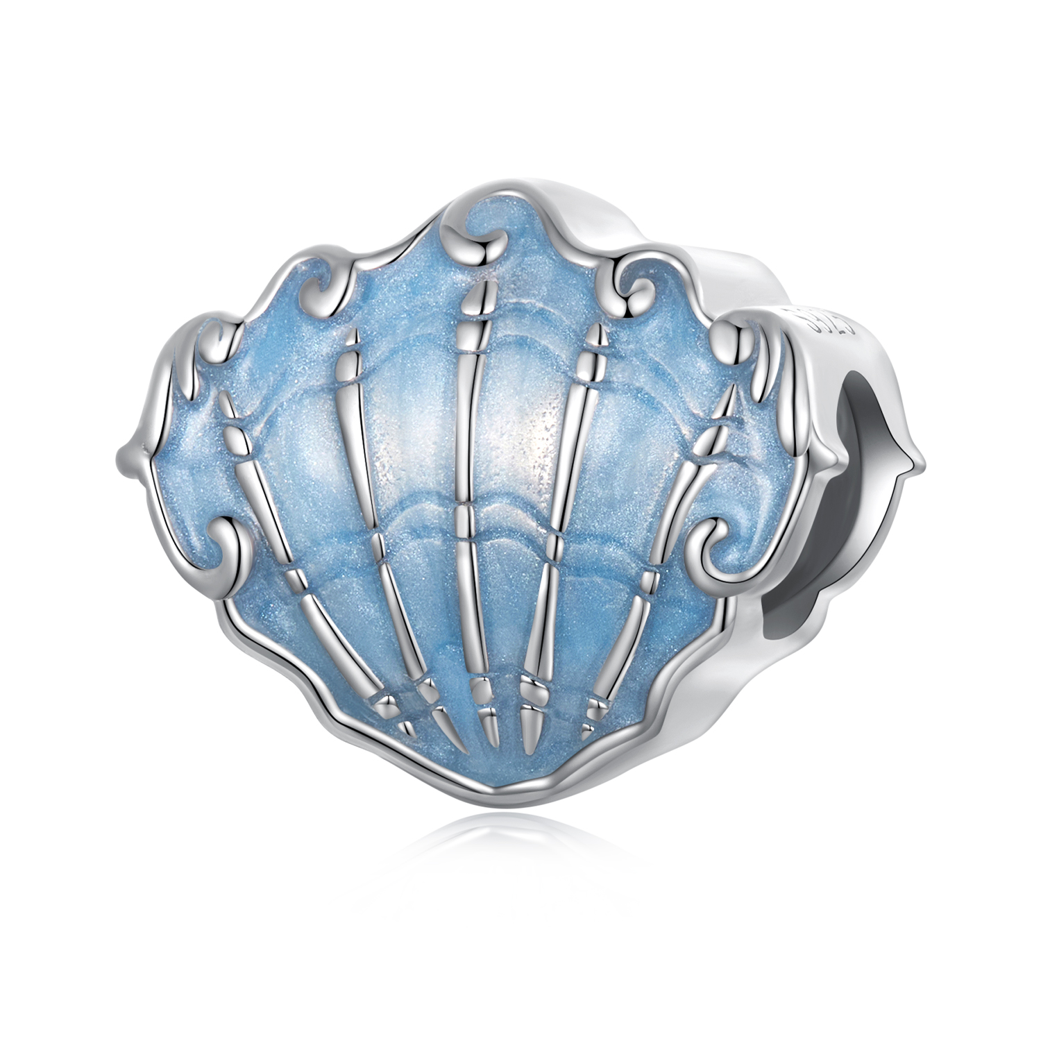 charm estilo pandora con forma de concha scc2507