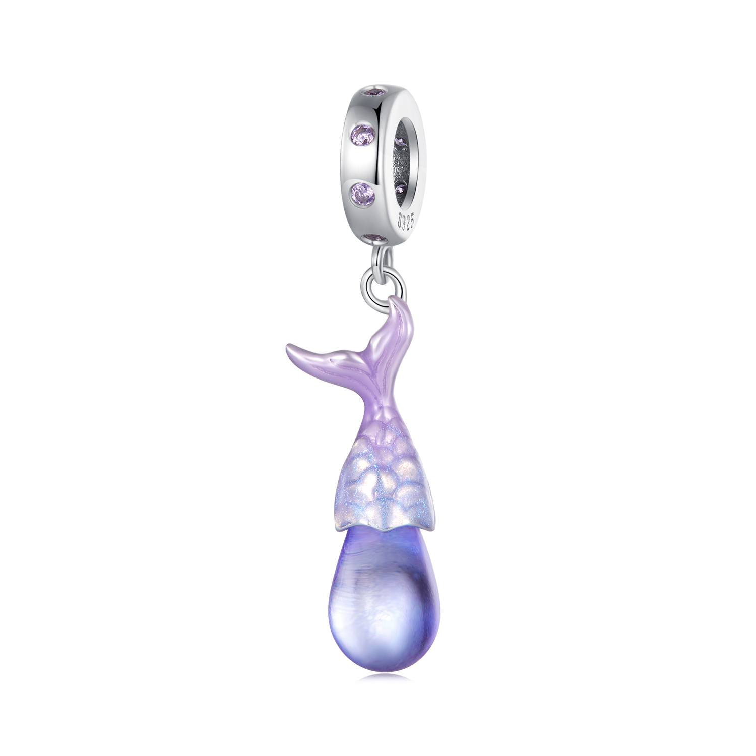colgante de encanto estilo pandora con lágrimas de sirena bsc874