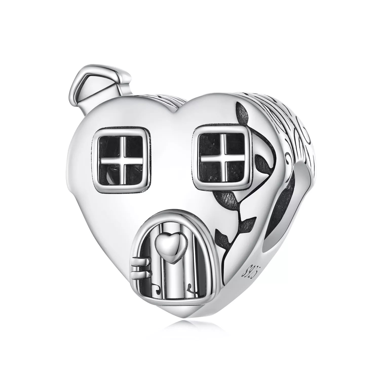 encanto de casa en forma de corazón al estilo de pandora bsc871