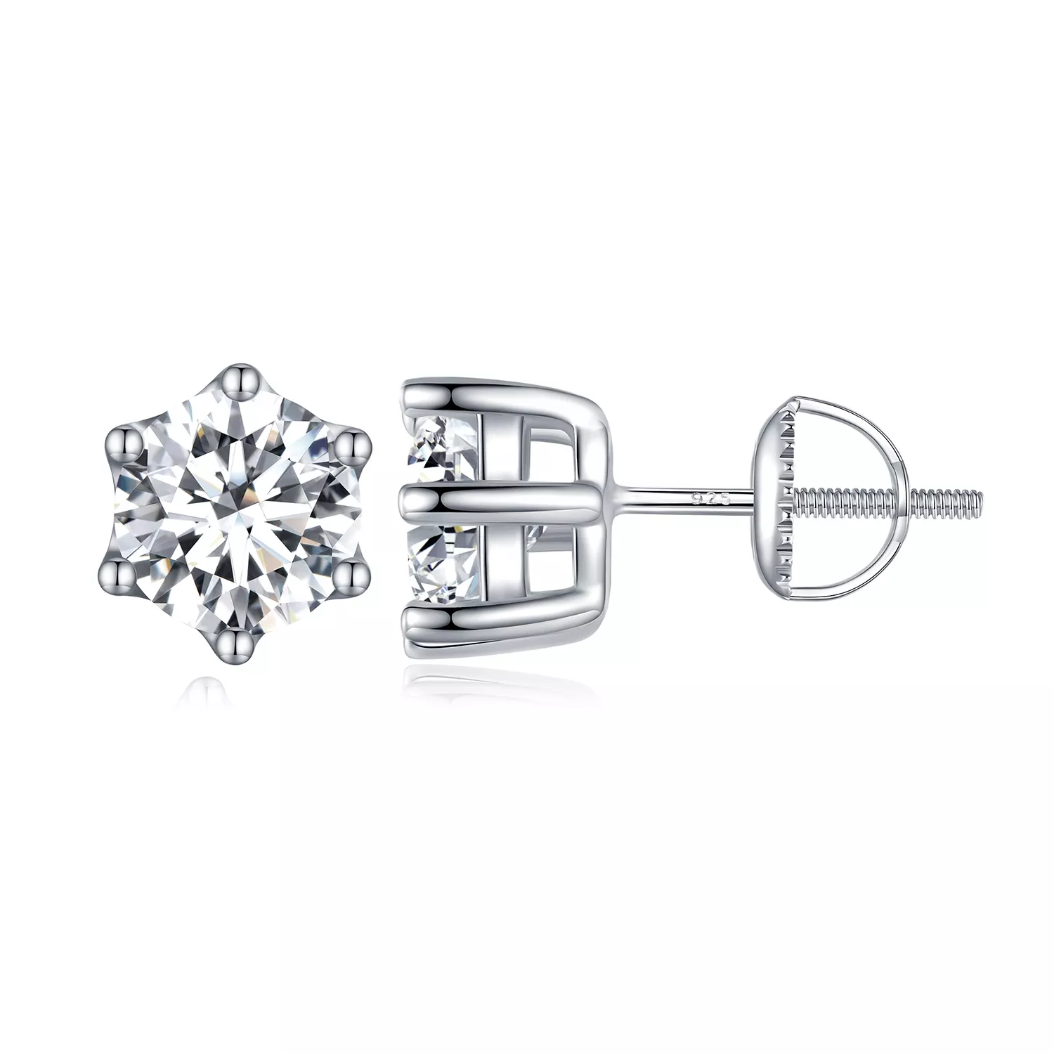 estos aretes de estudio brillantes de estilo pandora con circonitas bse615 7l