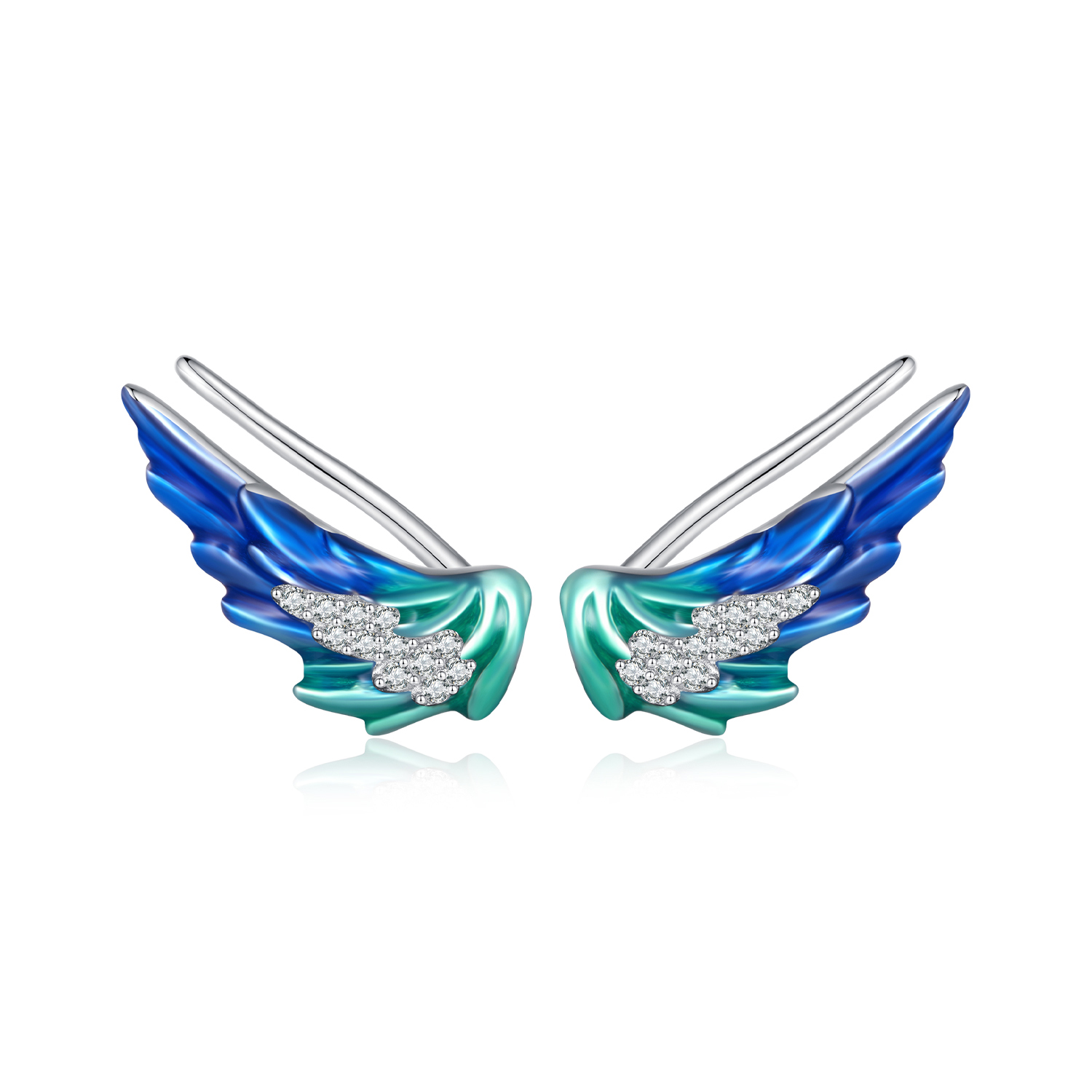 estos aretes estilo pandora con alas bse852