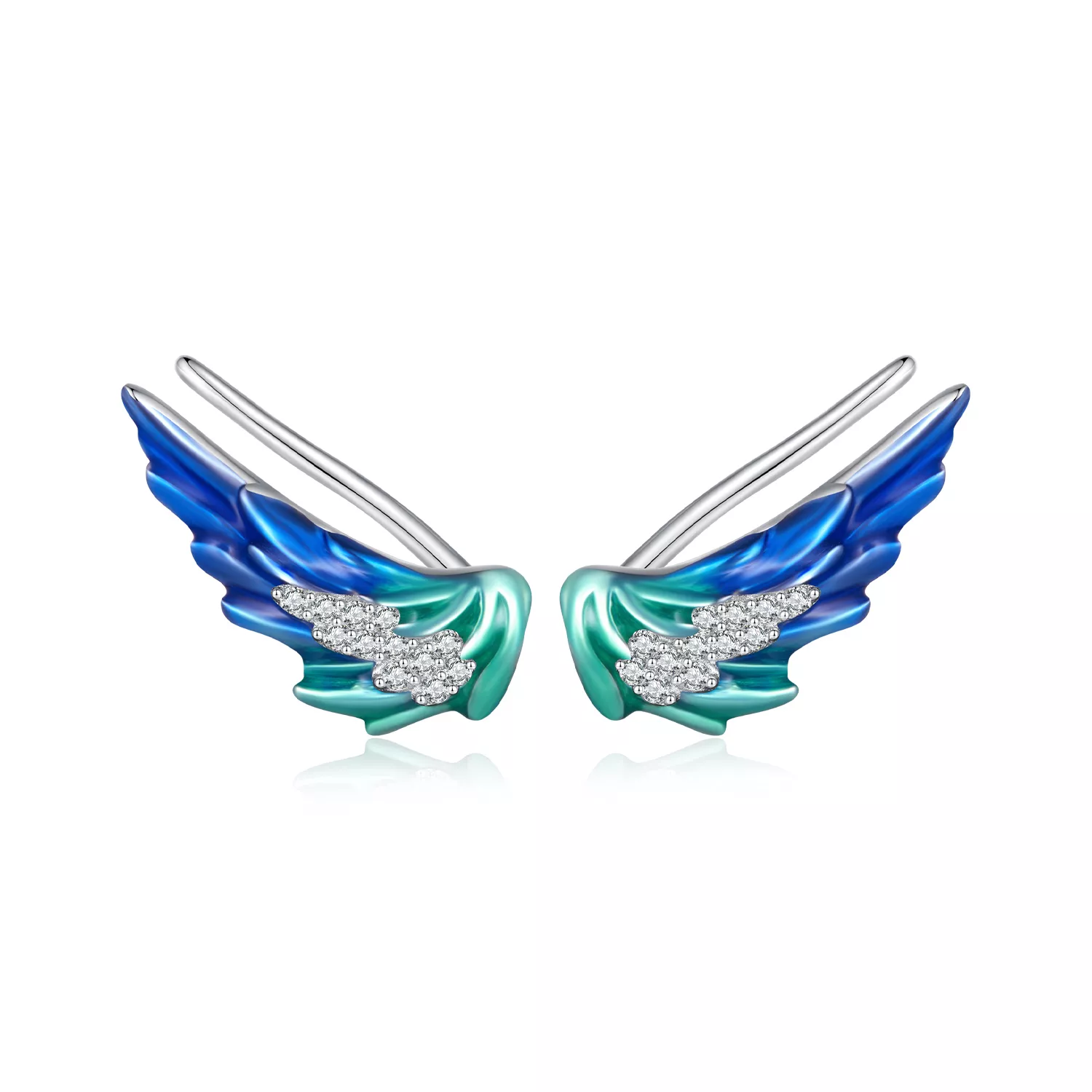 estos aretes estilo pandora con alas bse852