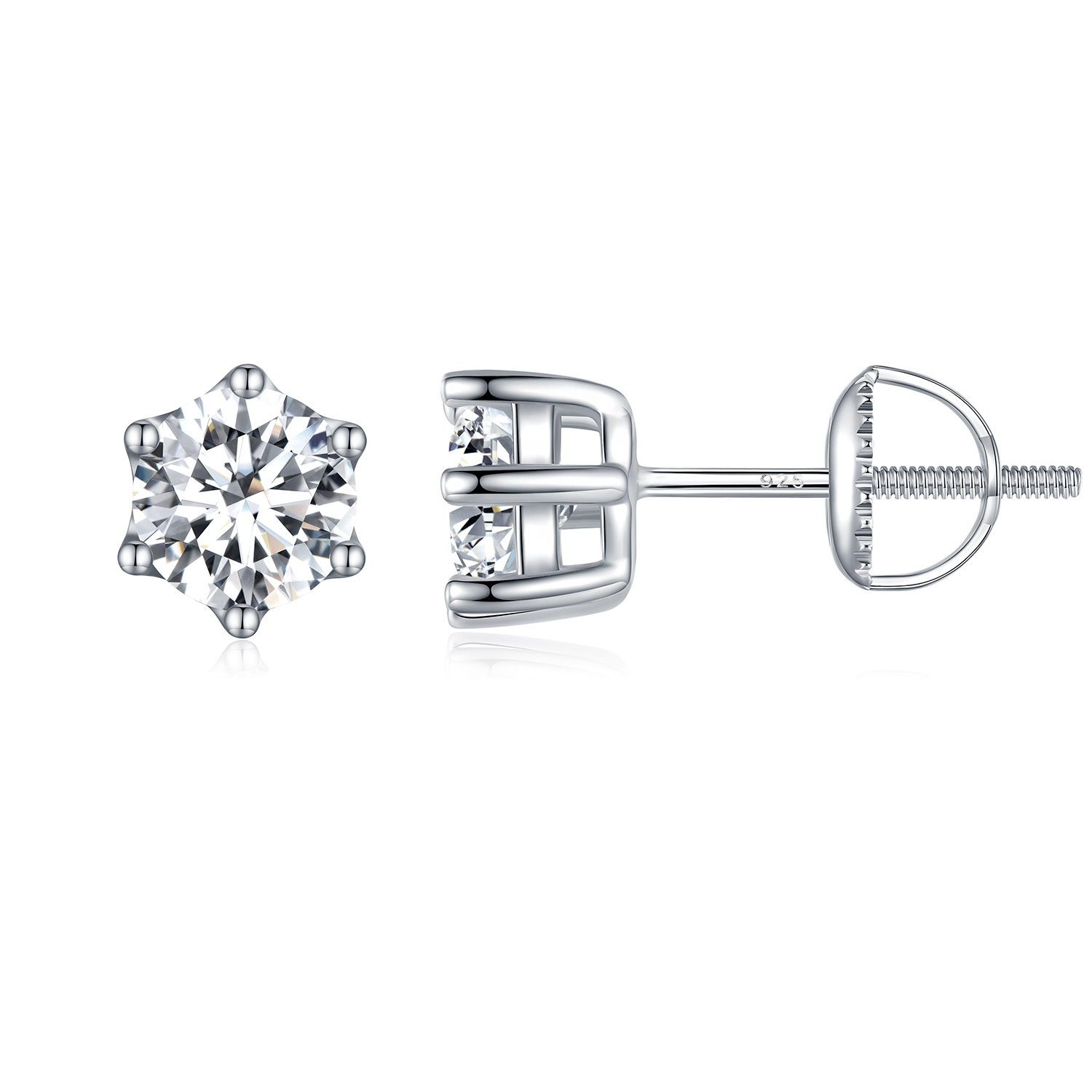 pendientes brillantes de estilo pandora con circonitas bse615 5l