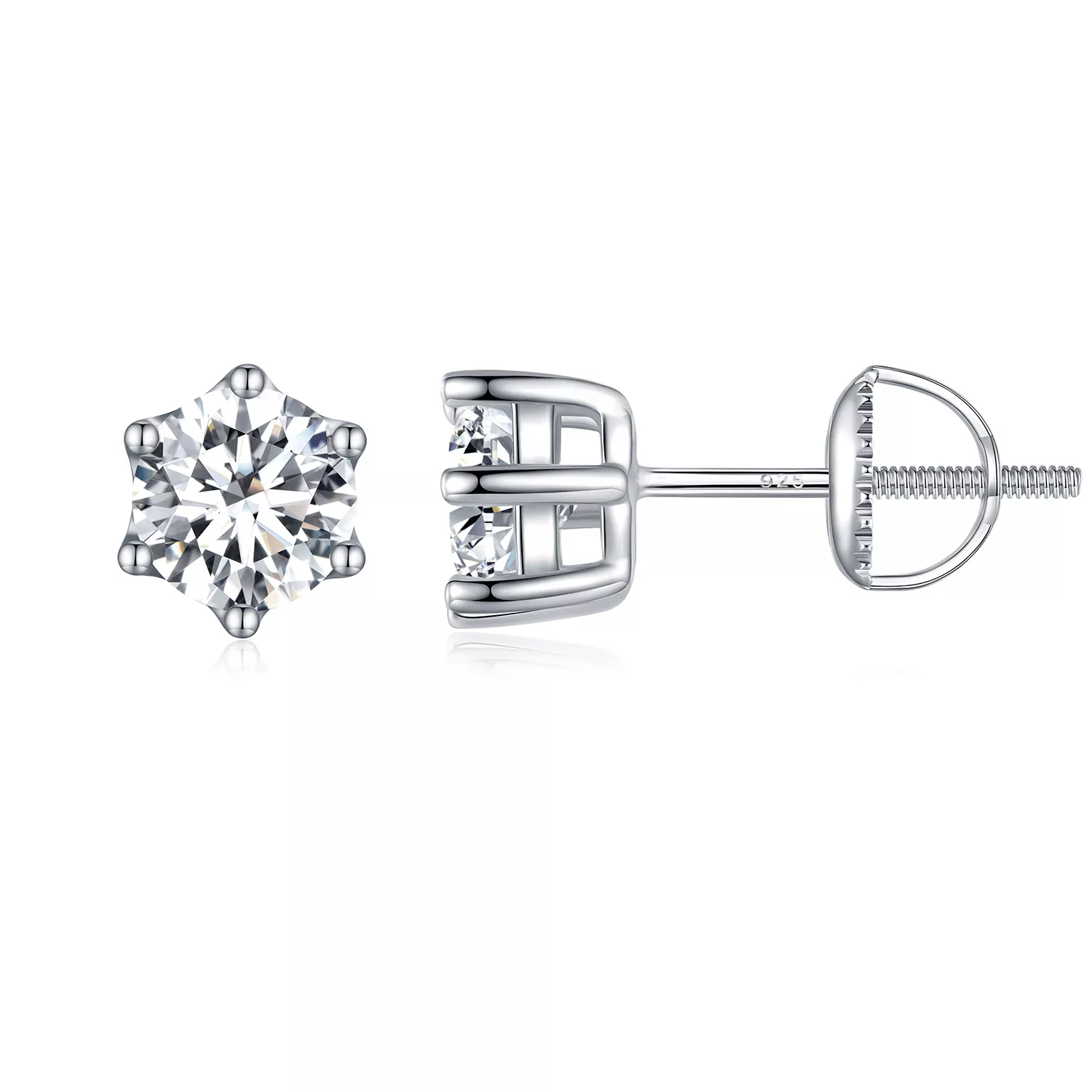 pendientes brillantes de estilo pandora con circonitas bse615 5l