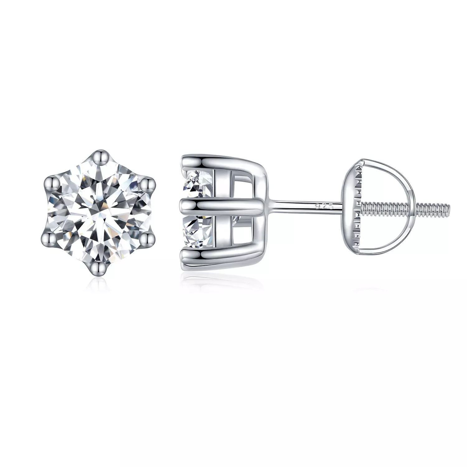 pendientes de estilo pandora con brillantes circonitas bse615 6l