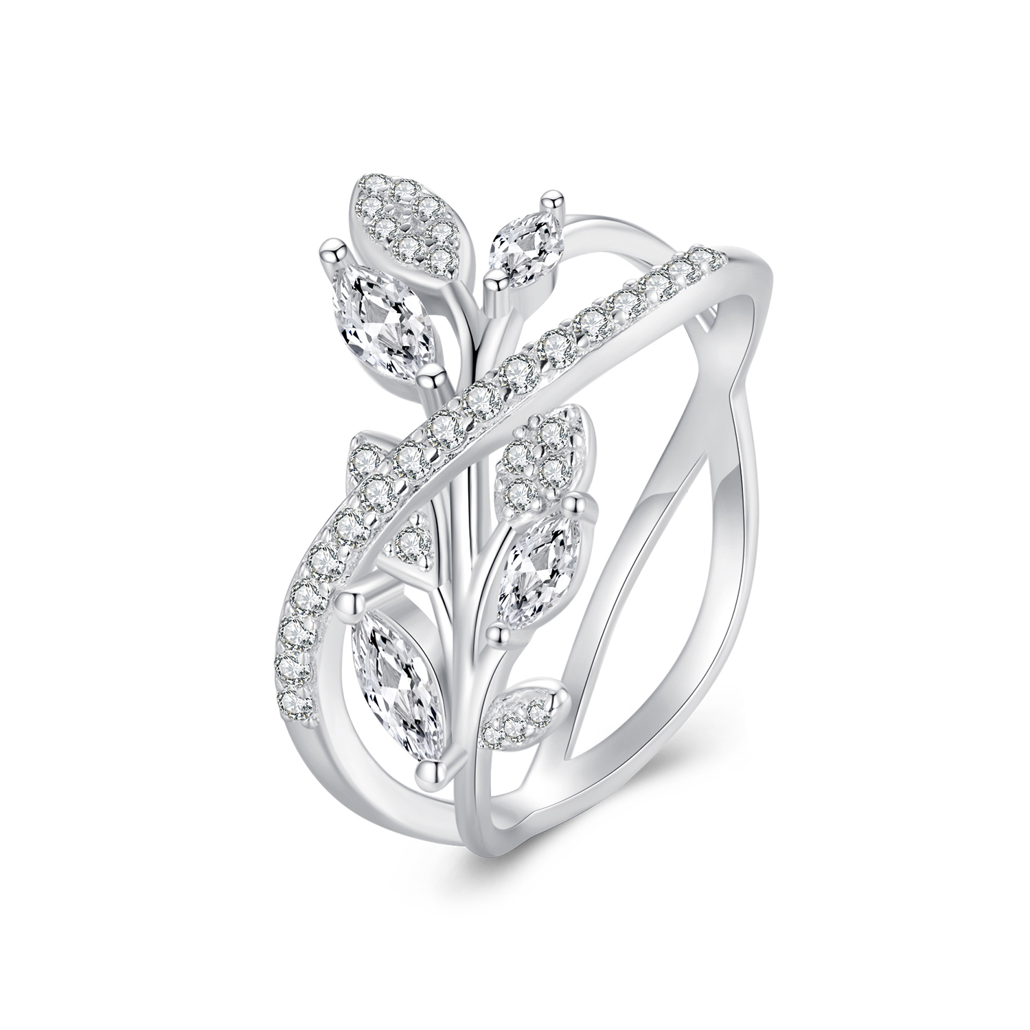anillo de estilo pandora con símbolo infinito bsr453