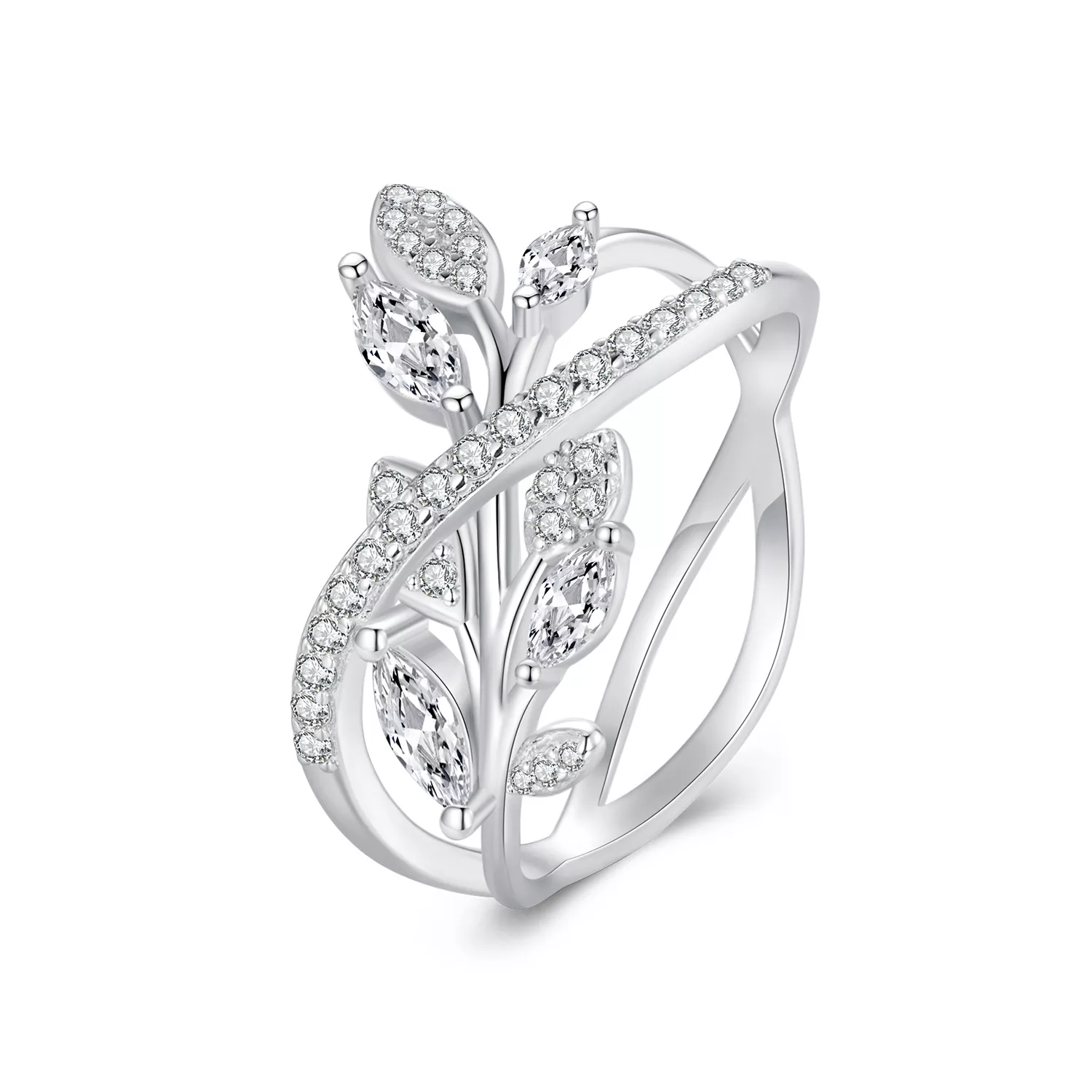 anillo de estilo pandora con símbolo infinito bsr453