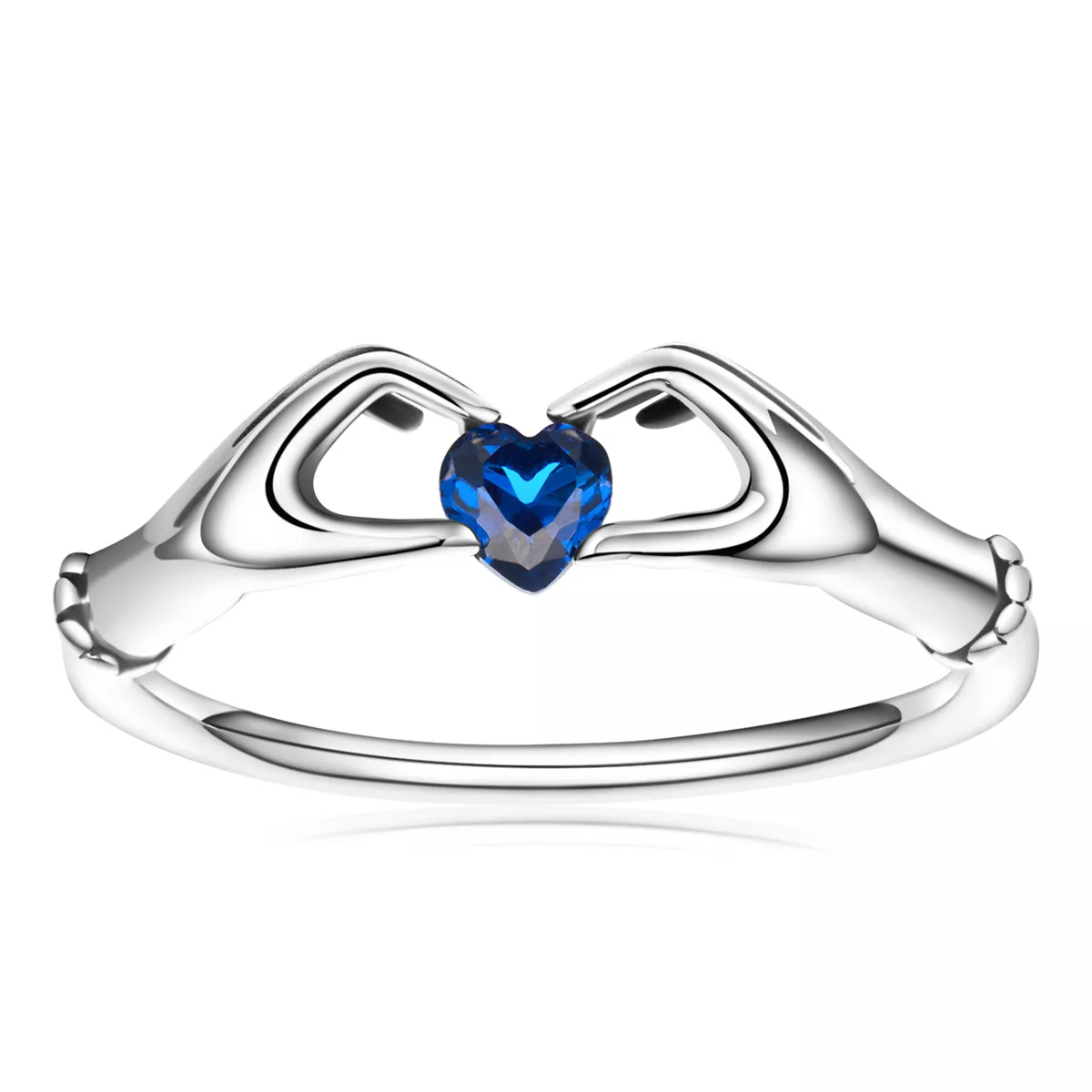 anillo estilo pandora de corazón de amor scr757