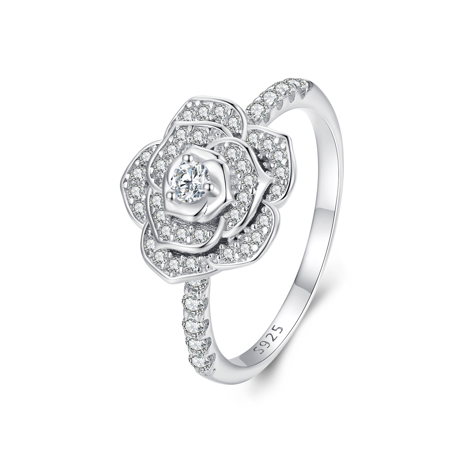 anillo estilo pandora en tono rosa bsr449
