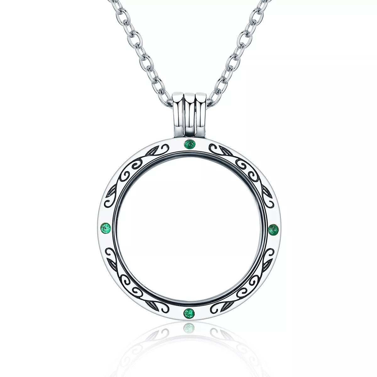 cadena de locket estilo pandora scf002