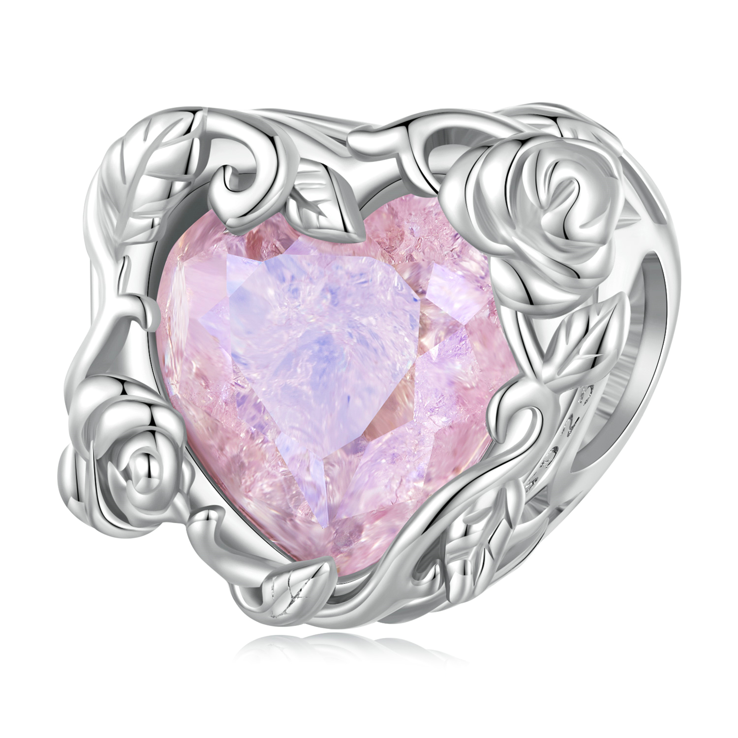 charm de corazón de amor estilo pandora bsc836