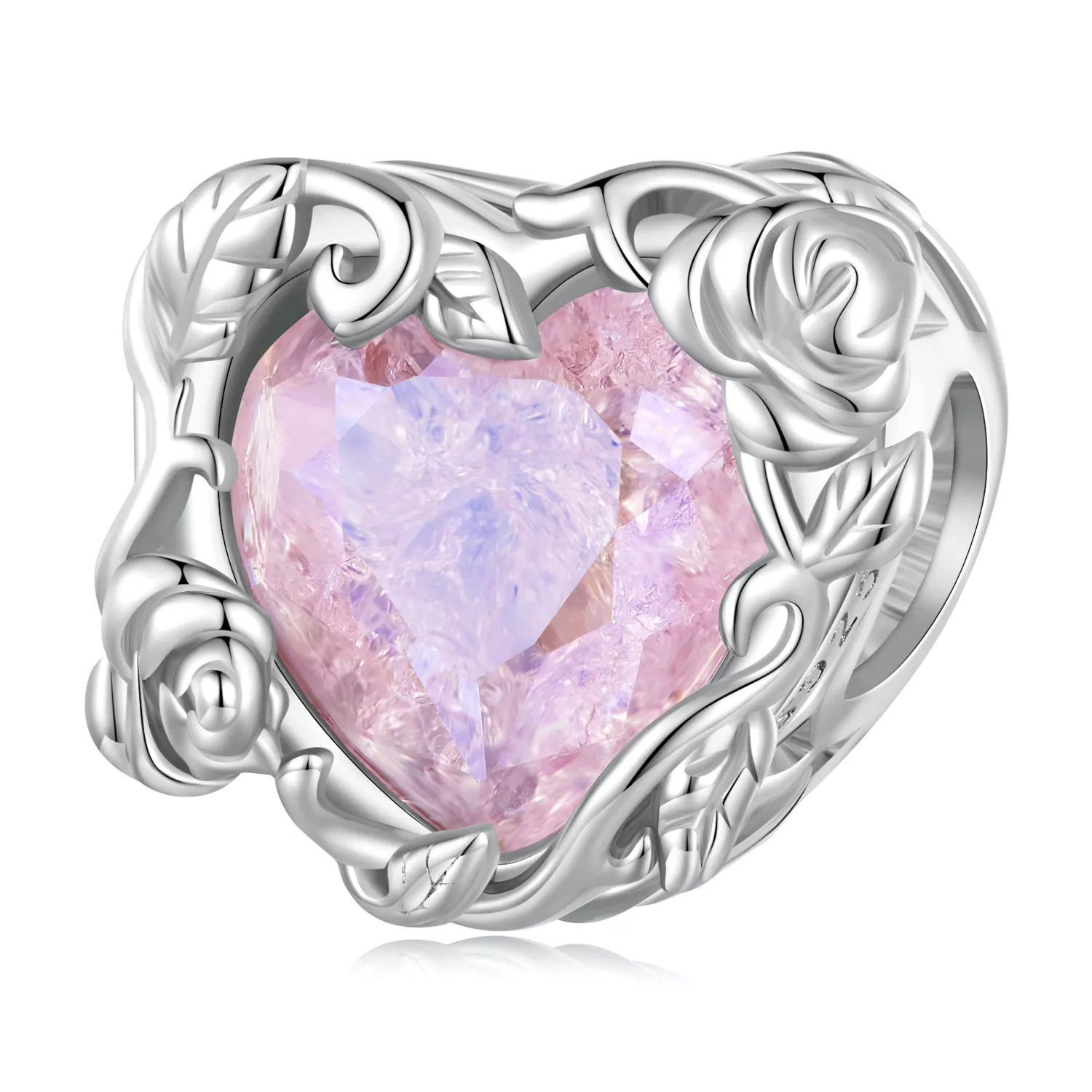 charm de corazón de amor estilo pandora bsc836