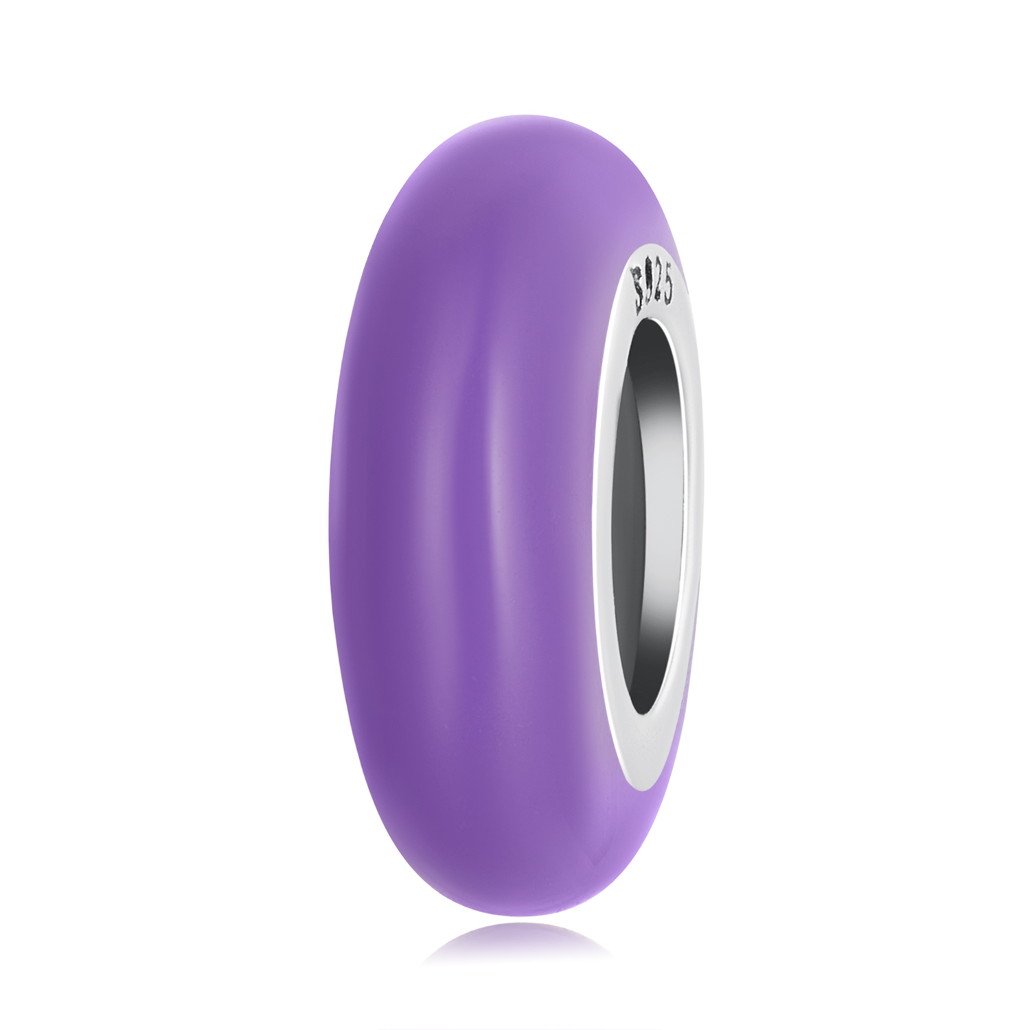 charm del estilo pandora en color morado scc1450 vt