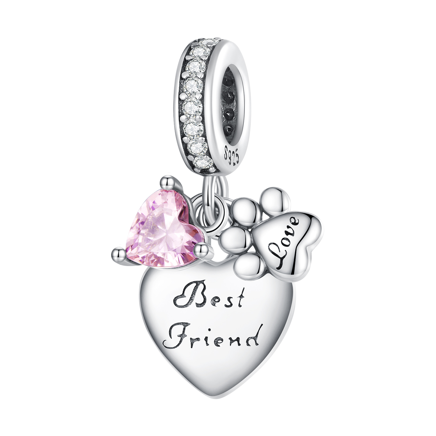 charm pandora style forever friends scc2436