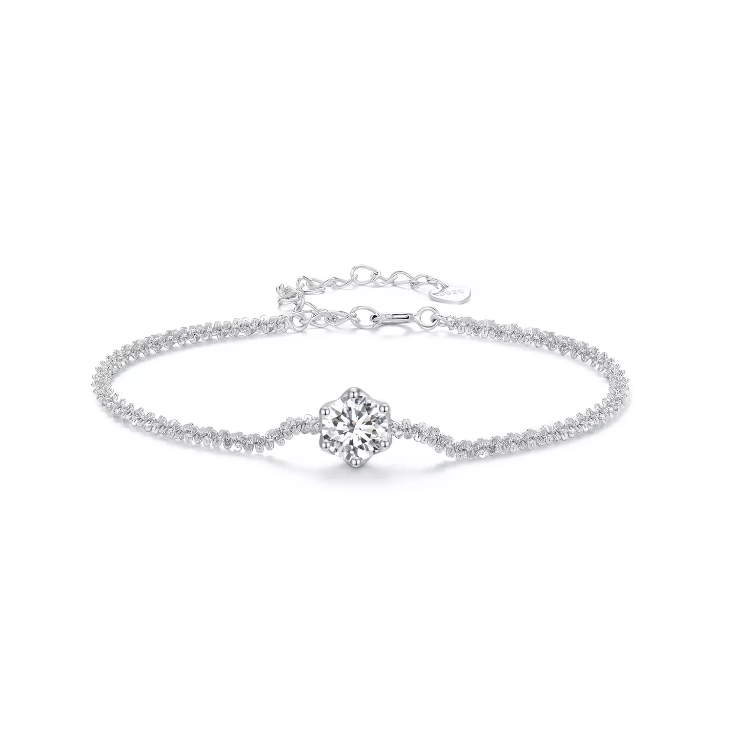 pulsera con estilo pandora y diamantes msb006