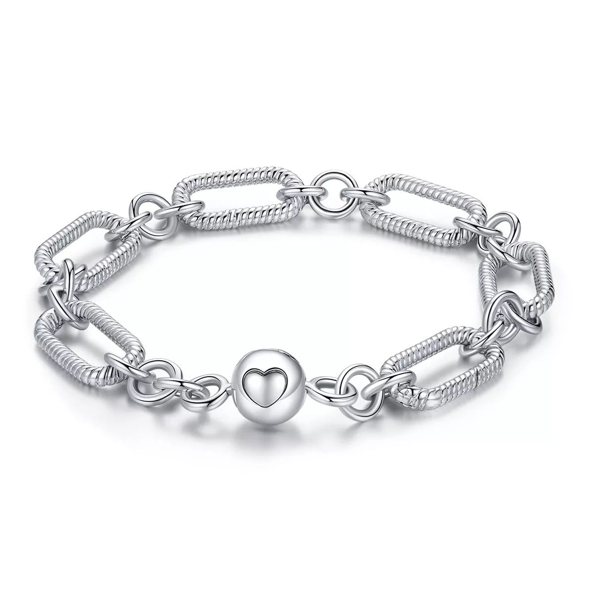 pulsera de estilo pandora con cadena de eslabones bsb059