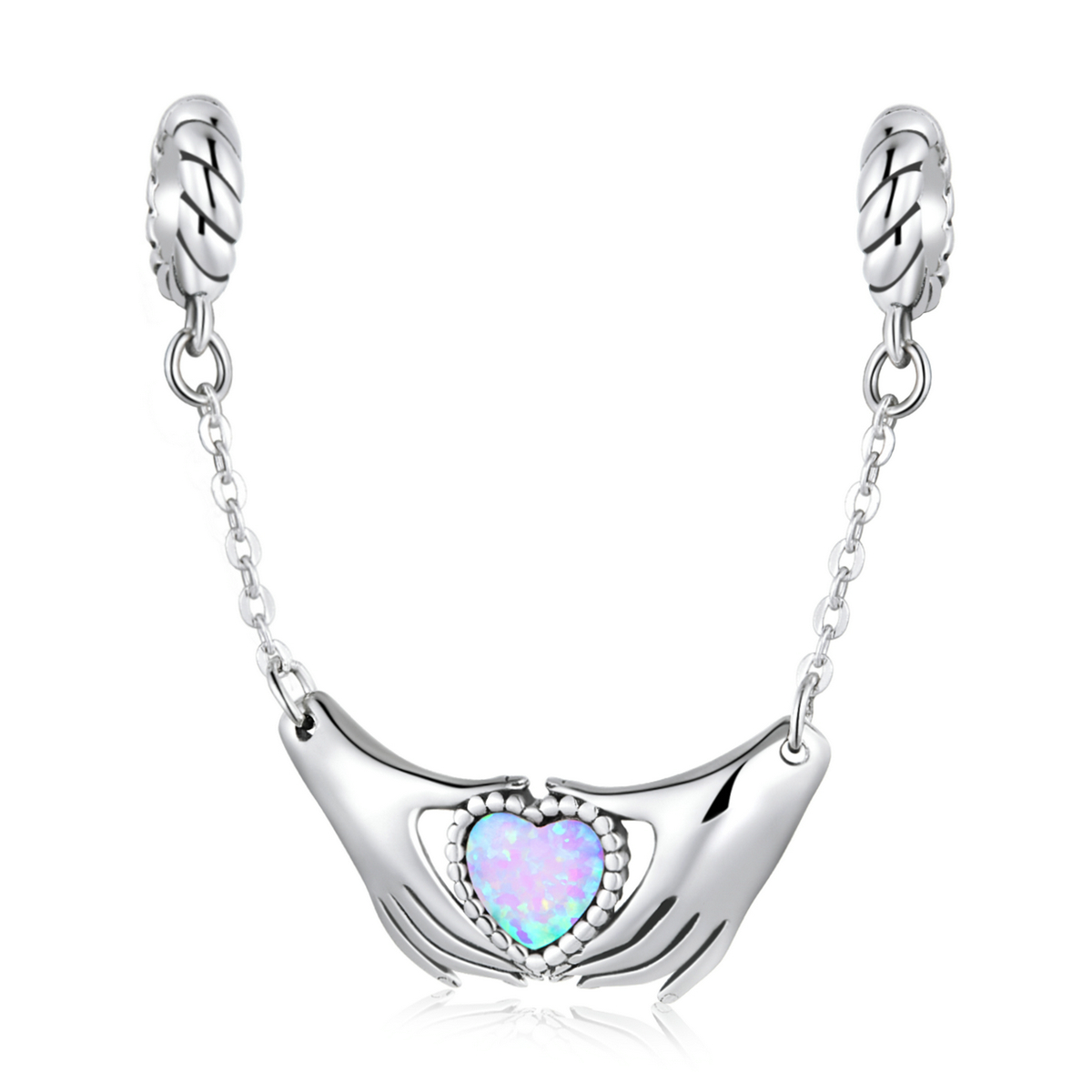 pulsera de seguridad en forma de corazón familiar estilo pandora bsc597
