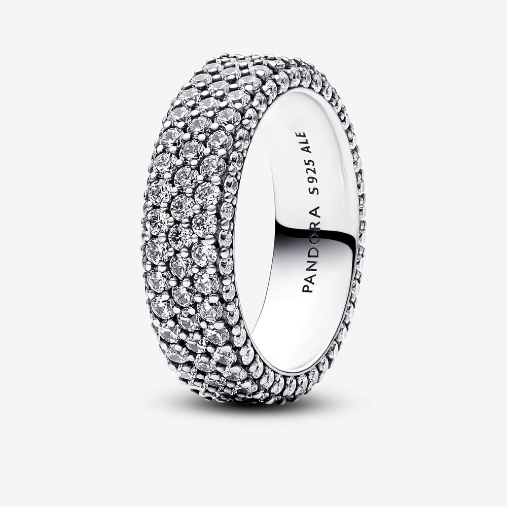 anillo pandora timeless pavé de triple hilera 192634c01