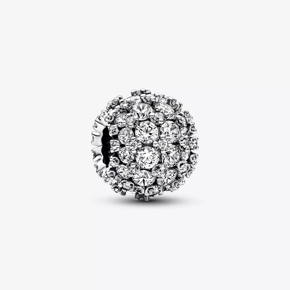 charm redondo de pandora con brillantes pavé 792630c01