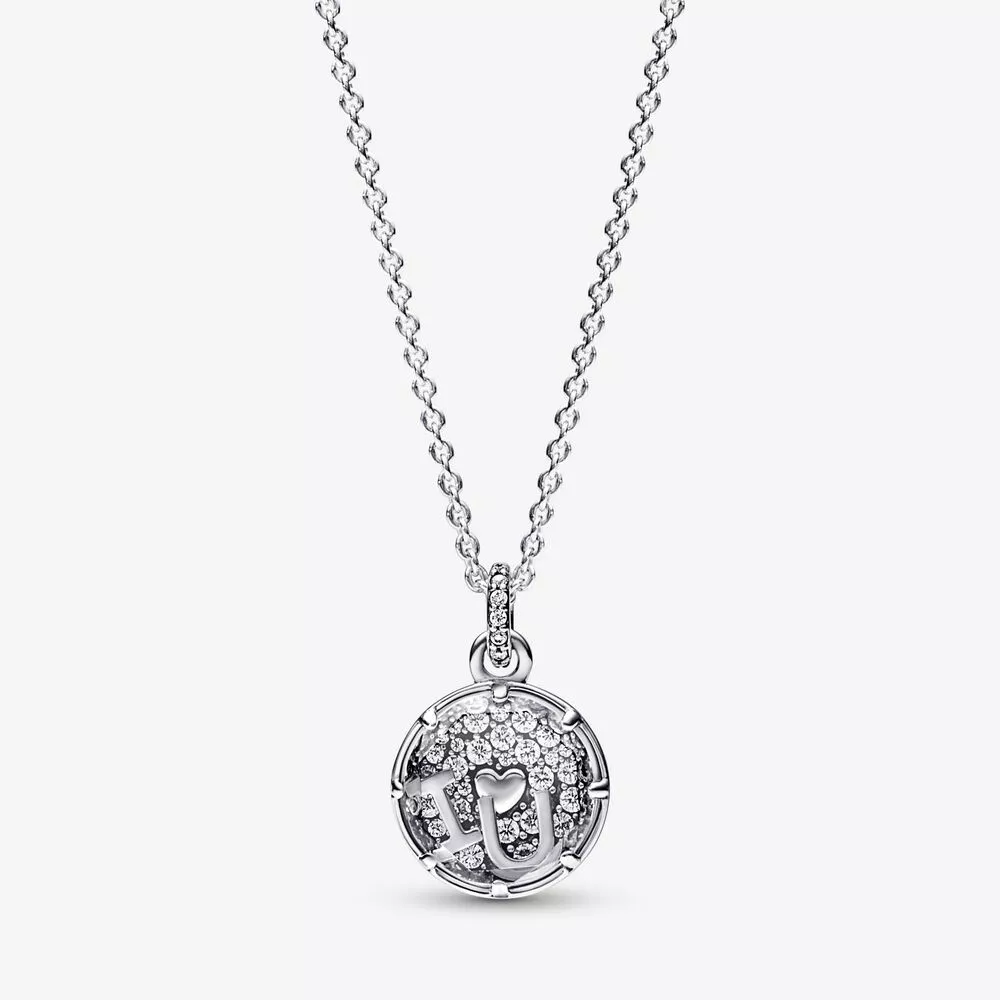 collar colgante de plata esterlina pandora i love u 392599c01