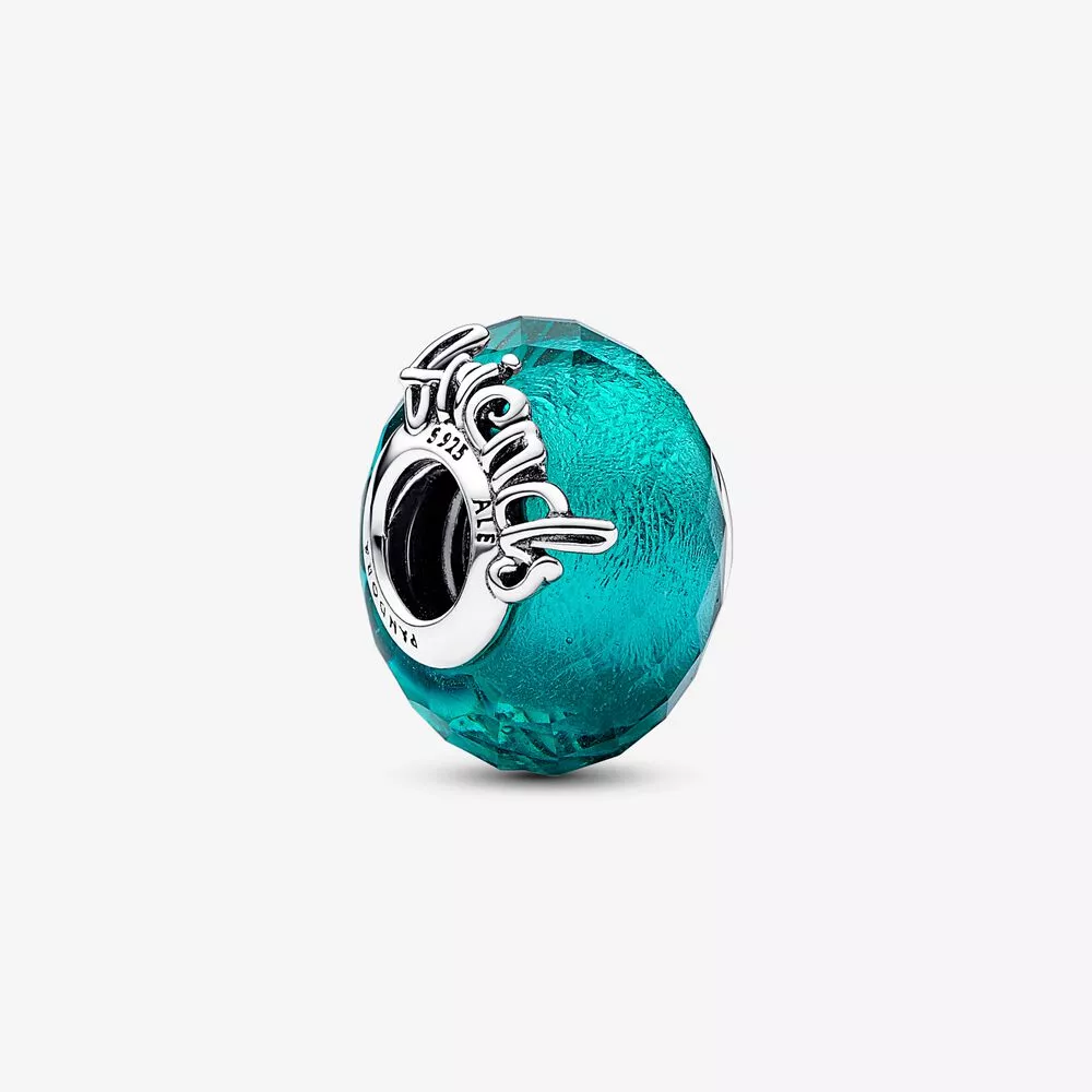 pandora amuleto de la amistad de vidrio murano facetado 792762c01