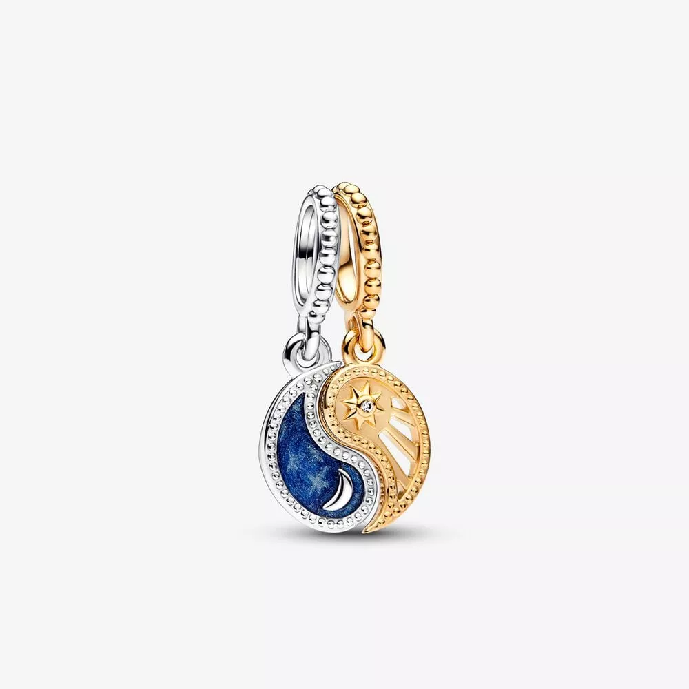 pandora dos tonos encanto colgante separable sol y luna 762678c01