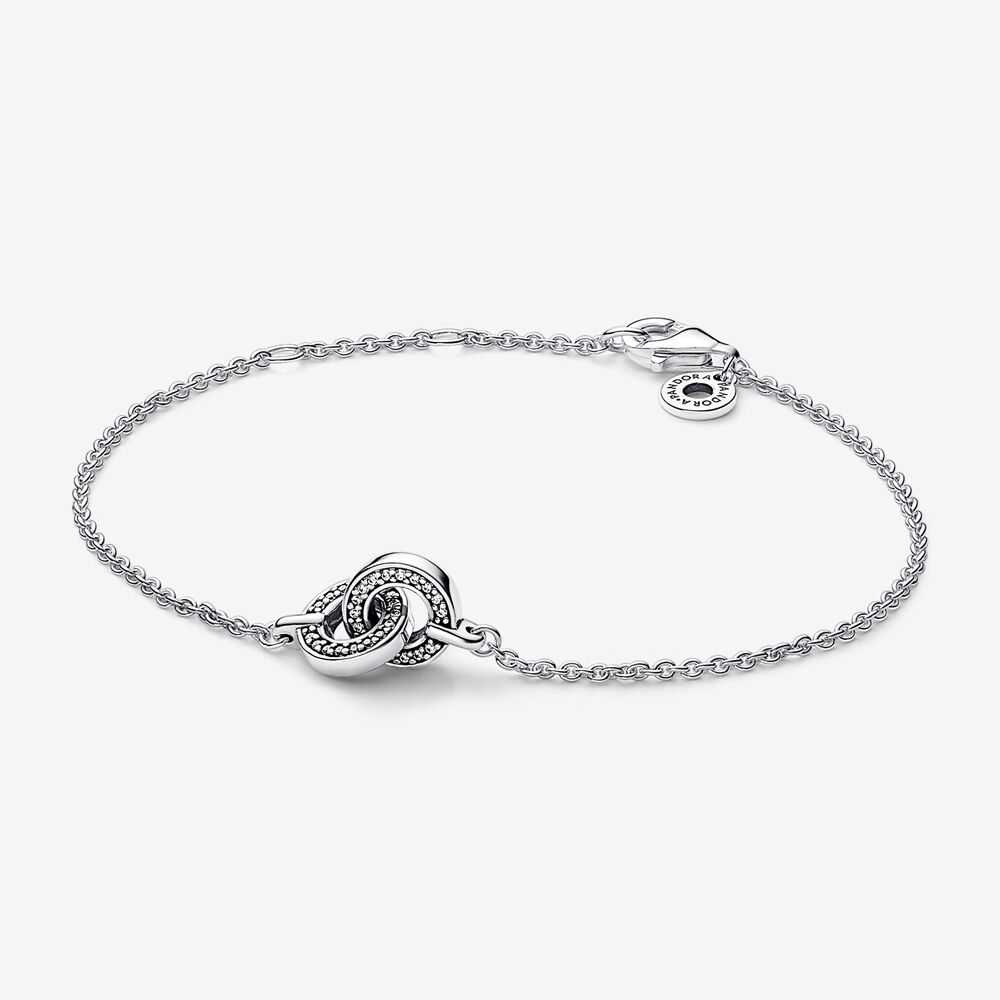 pulsera de cadena entrelazada pandora signature pavé 592742c01
