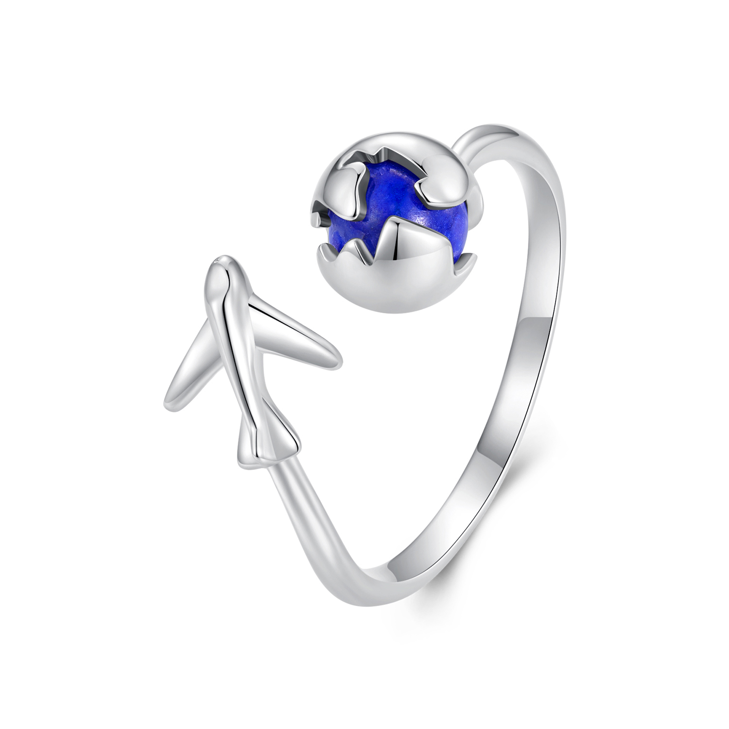anillo abierto estilo pandora alrededor del mundo scr959 e