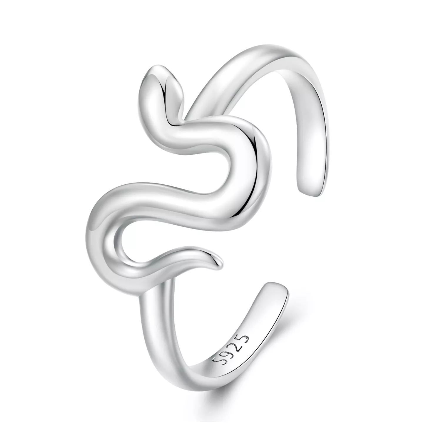 anillo abierto estilo serpiente en estilo pandora scr926