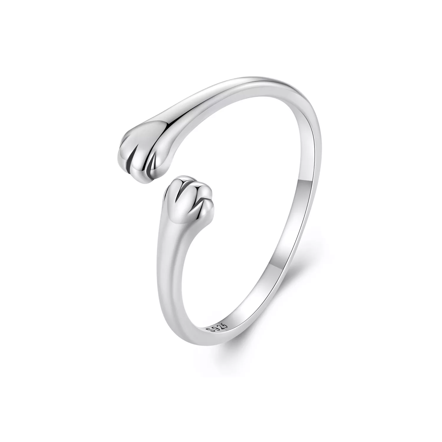 anillo de abrazo de gato con estilo pandora scr961 e