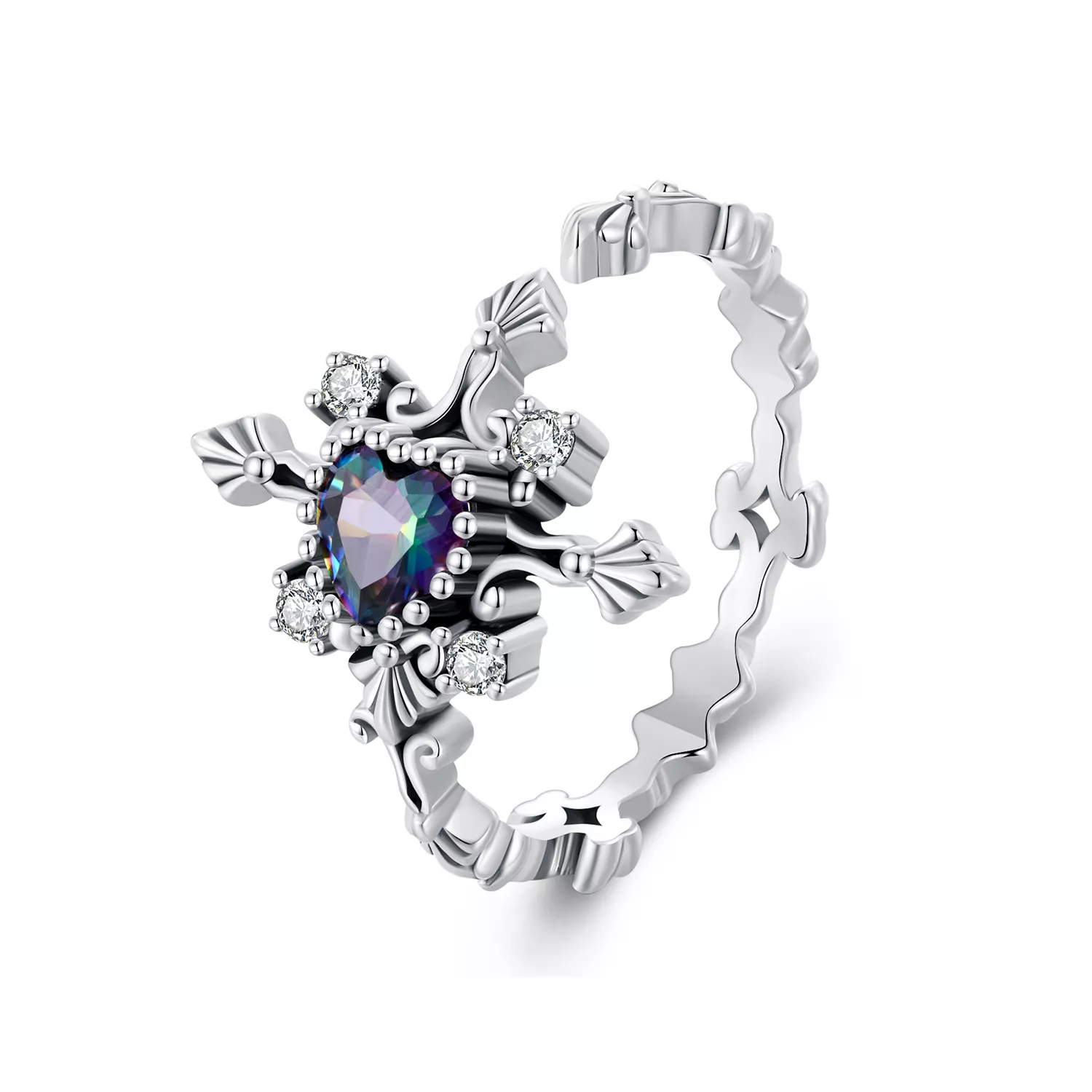 anillo de cruz estilo pandora para halloween bsr482 e