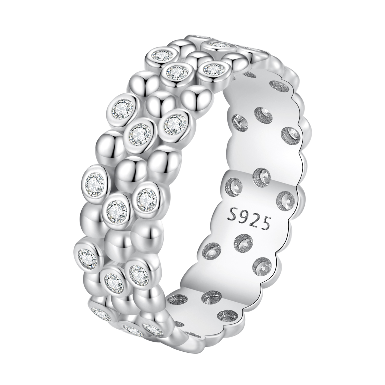 anillo de frijol pandora style para varios jugadores bsr407