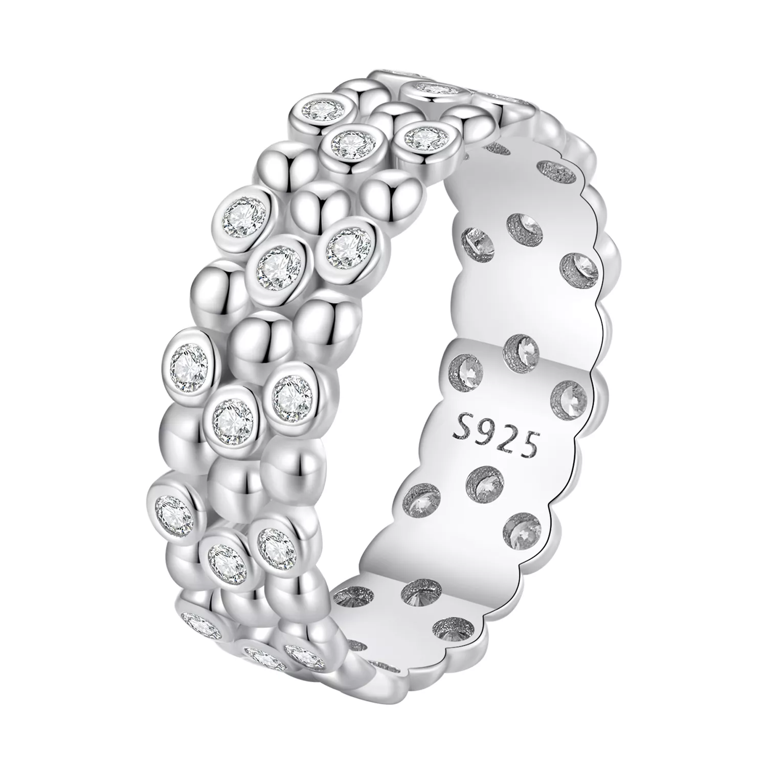 anillo de frijol pandora style para varios jugadores bsr407