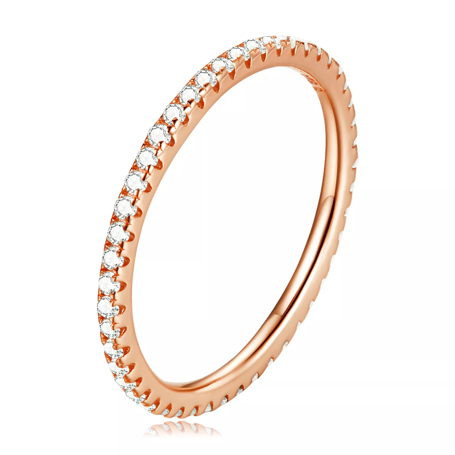 anillo de moda estilo pandora en oro rosa con diseño de elfo scr066 c